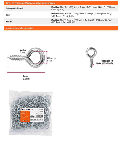 144 Armellas Cerradas 18 x 50