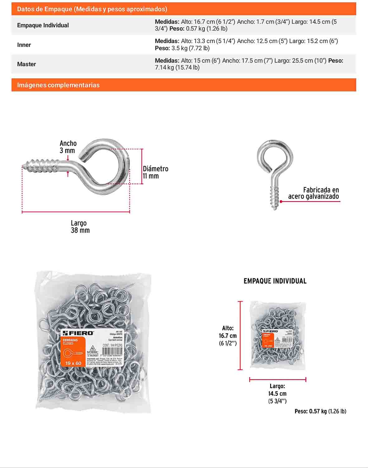 144 Armellas Cerradas 19 x 60