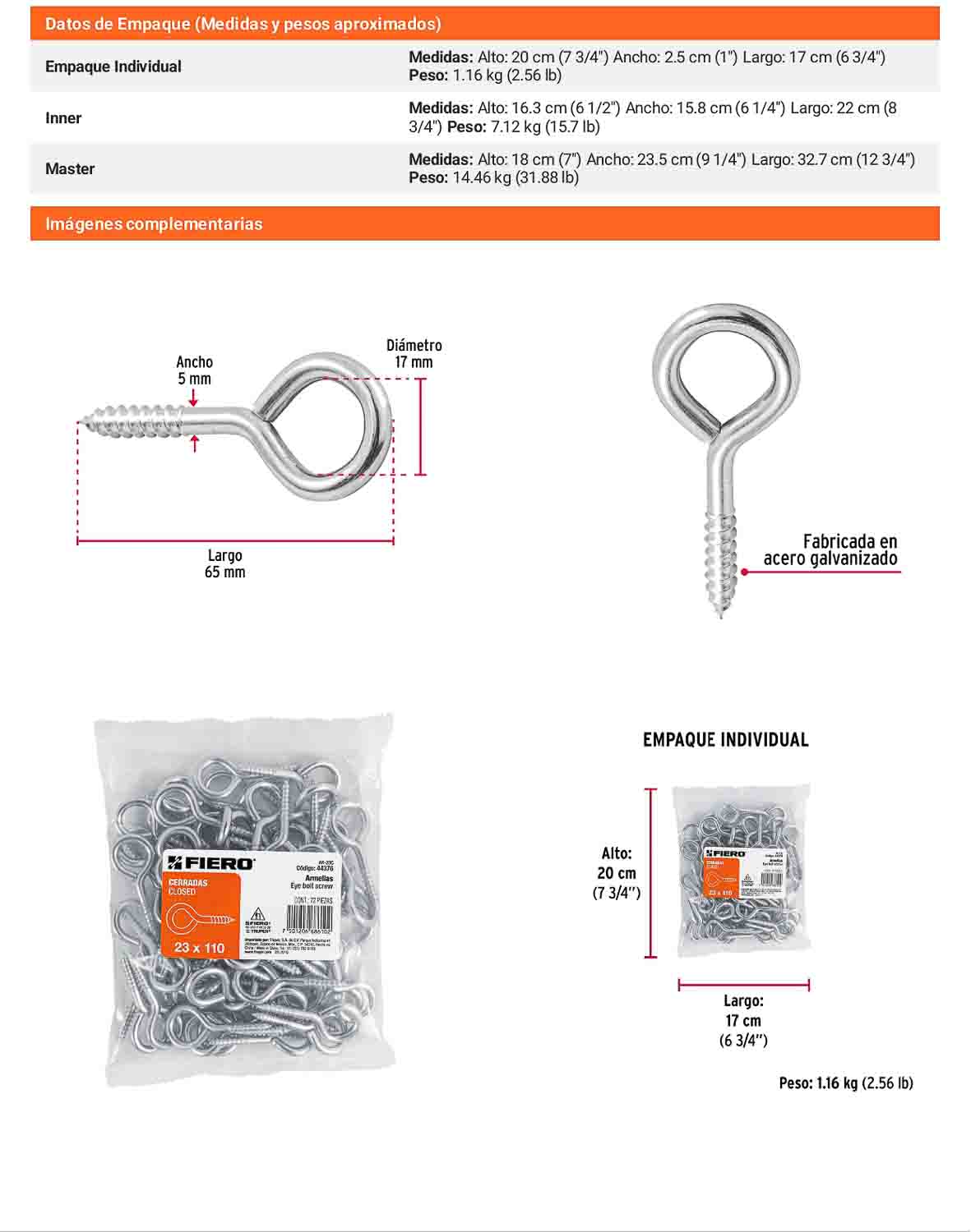 72 Armellas Cerradas 23 x 110