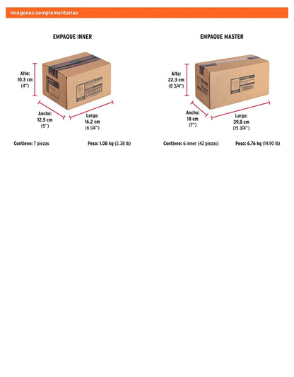 Remaches Aluminio 3/16 x 3/8 Bolsa 50pz
