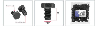 Tornillos grado 5 5/16 x 1/2