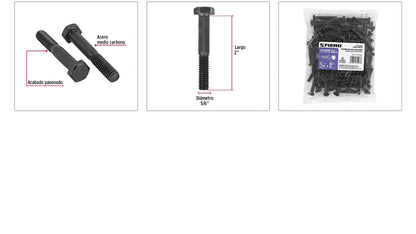 Tornillos grado 5 5/16 x 2