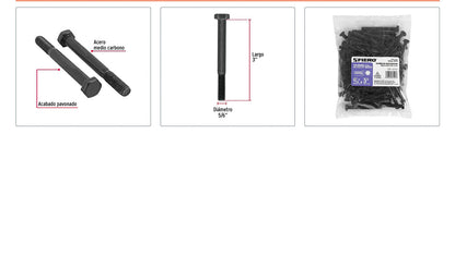 Tornillos grado 5 5/16 x 3