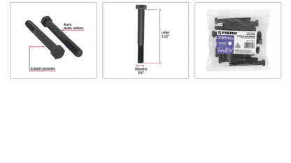 Tornillos grado 5 7/16 x 3-1/2