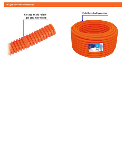 Poliducto 1/2 pulg s/guía rollo 100m