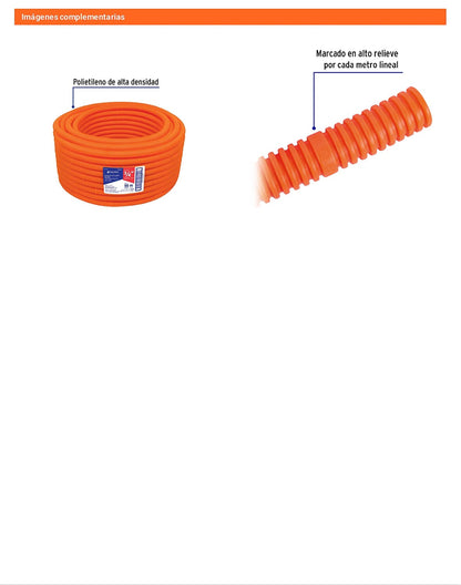 Poliducto 3/4 pulg s/guía rollo 50m