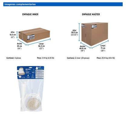 Regadera eléctrica beige de 4 temperaturas con manguera y brazo incluido
