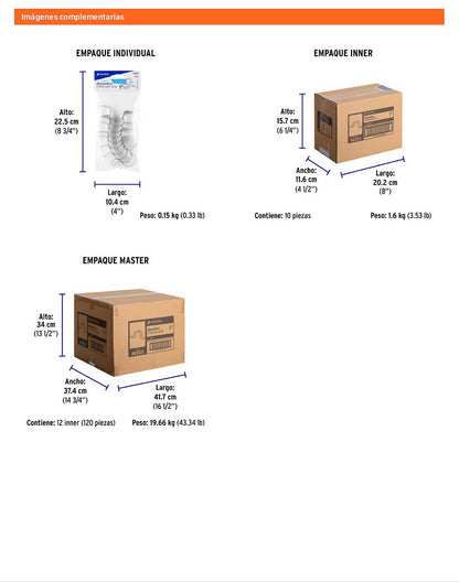 Bolsa 10 abrazaderas omega 1 pulg