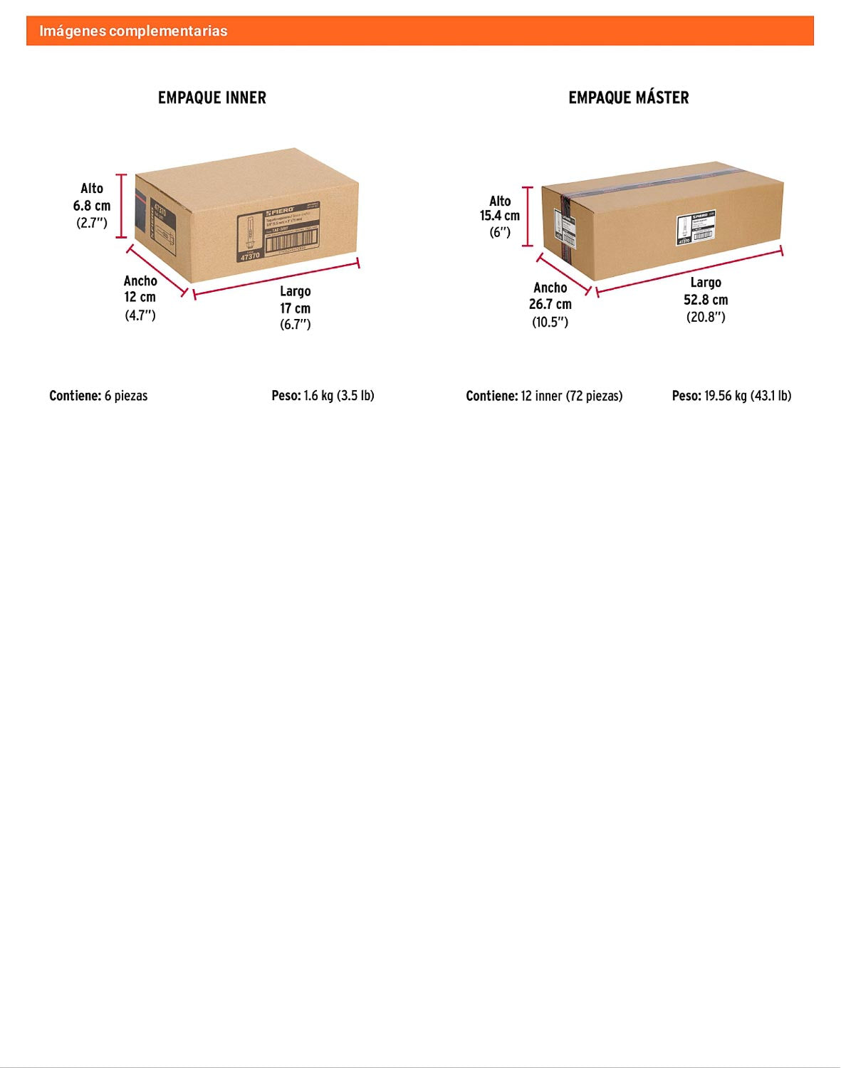 4 Taquetes Expansivos 3/8 pulg con Tornillo