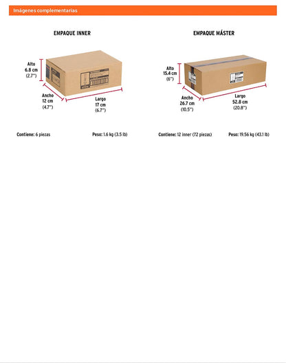 4 Taquetes Expansivos 3/8 pulg con Tornillo