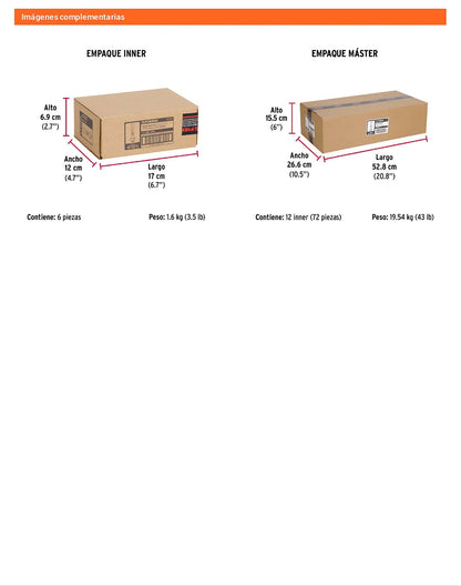 2 Taquetes Expansivos 1/2 pulg con Tornillo