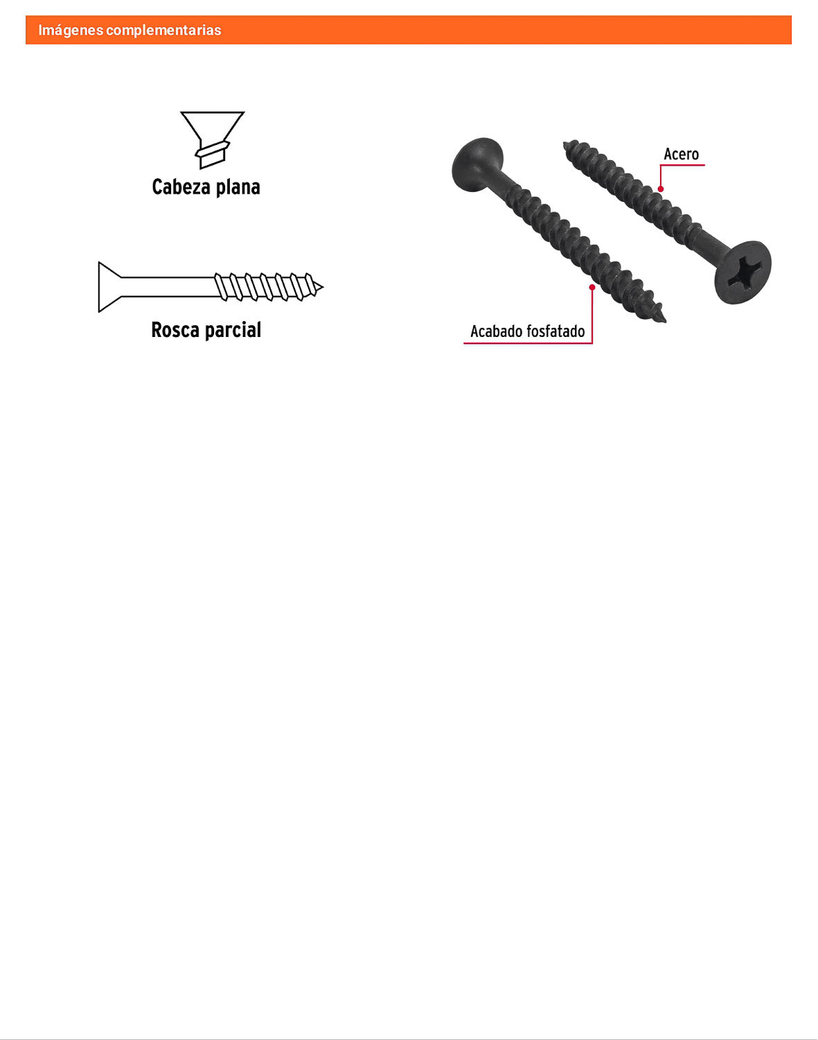 100 Tornillos Multiusos 12 x 2-1/2 pulg