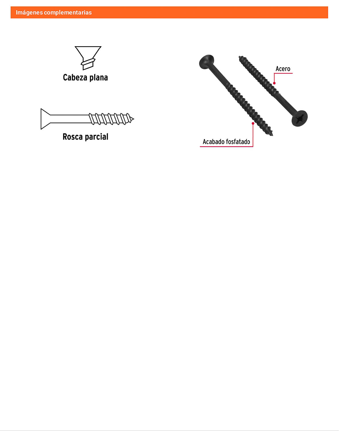 100 Tornillos Multiusos 12 x 3-1/2 pulg