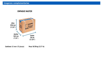 Llave de esfera de latón de 140 g con entrada de 1/2 pulgada