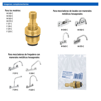 Cartucho de compresión para mezcladora