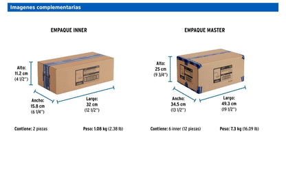 Regadera cuadrada de 6" en ABS con brazo y chapetón cromados