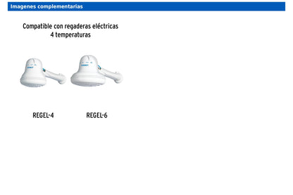 Brazo plástico para regadera eléctrica Foset REGEL-4 y REGEL-6