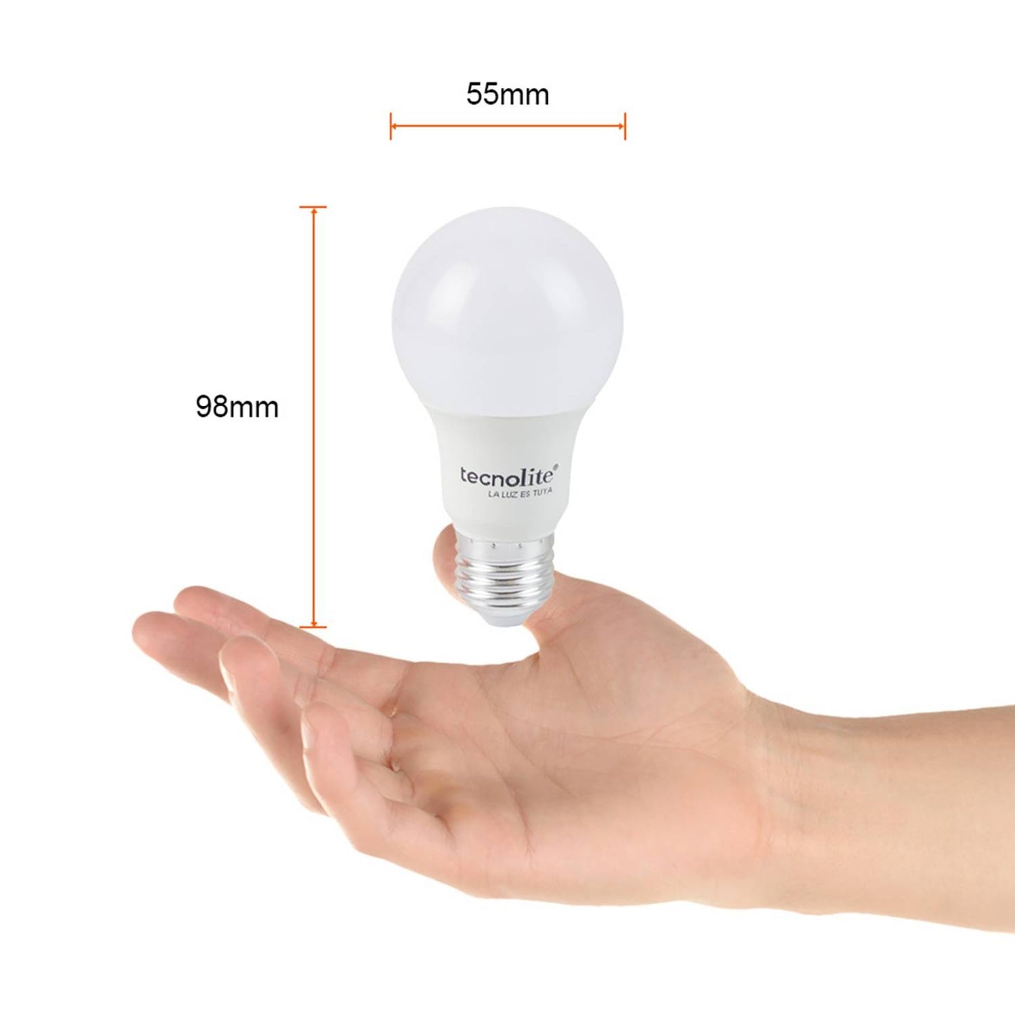 Foco LED E27 8.5 W 3000 K 800 lm
