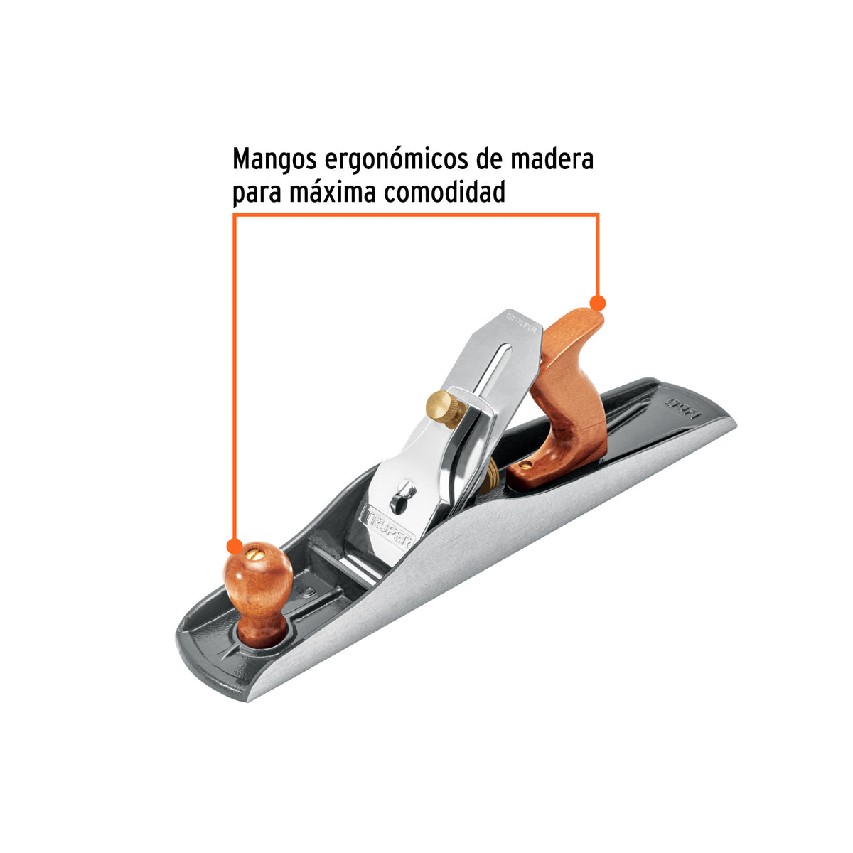 Cepillo de carpintero base lisa 5 pulg.