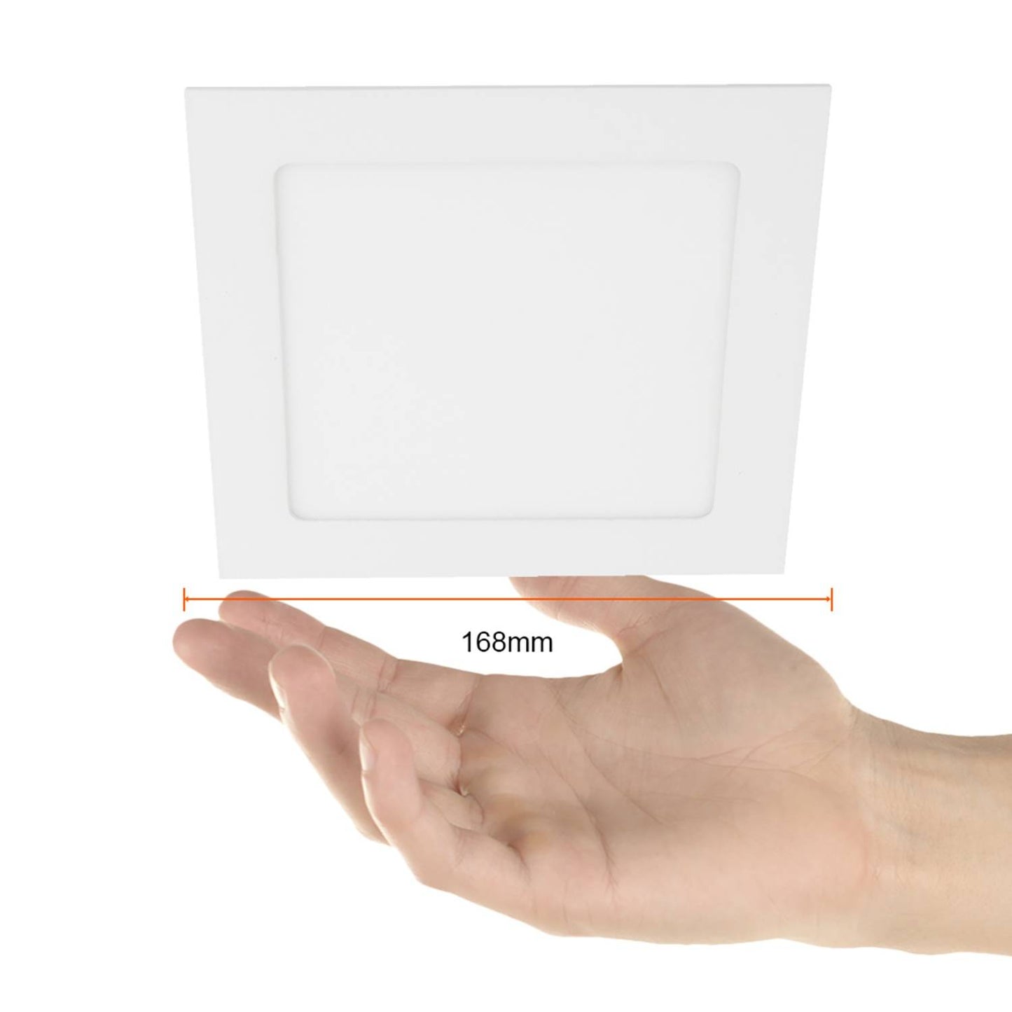 Panel LED Empotrable Cuadrado 12 W 6500 K 720 lm