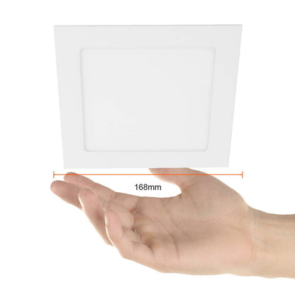 Panel LED Empotrable Cuadrado 12 W 6500 K 720 lm