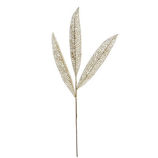 Vara Hoja Tejida 90 cm – Dorado
