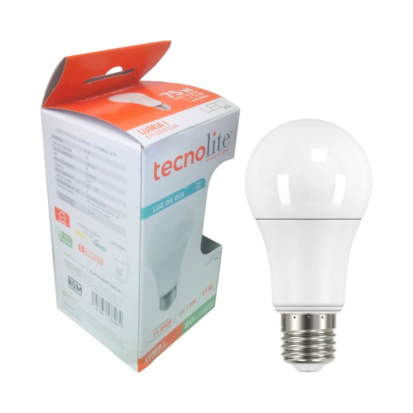 Foco LED E27 11 W 6500 K 1 000 lm