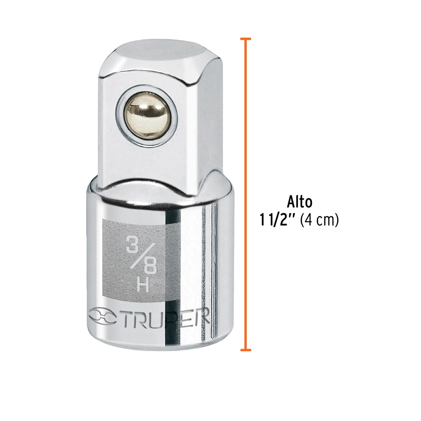 Adaptador matraca 3/8 pulg a 1/2 pulg