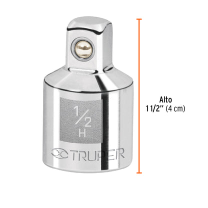 Adaptador matraca 1/2 pulg a 3/8 pulg