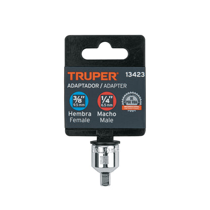 Adaptador matraca 3/8 pulg a 1/4 pulg