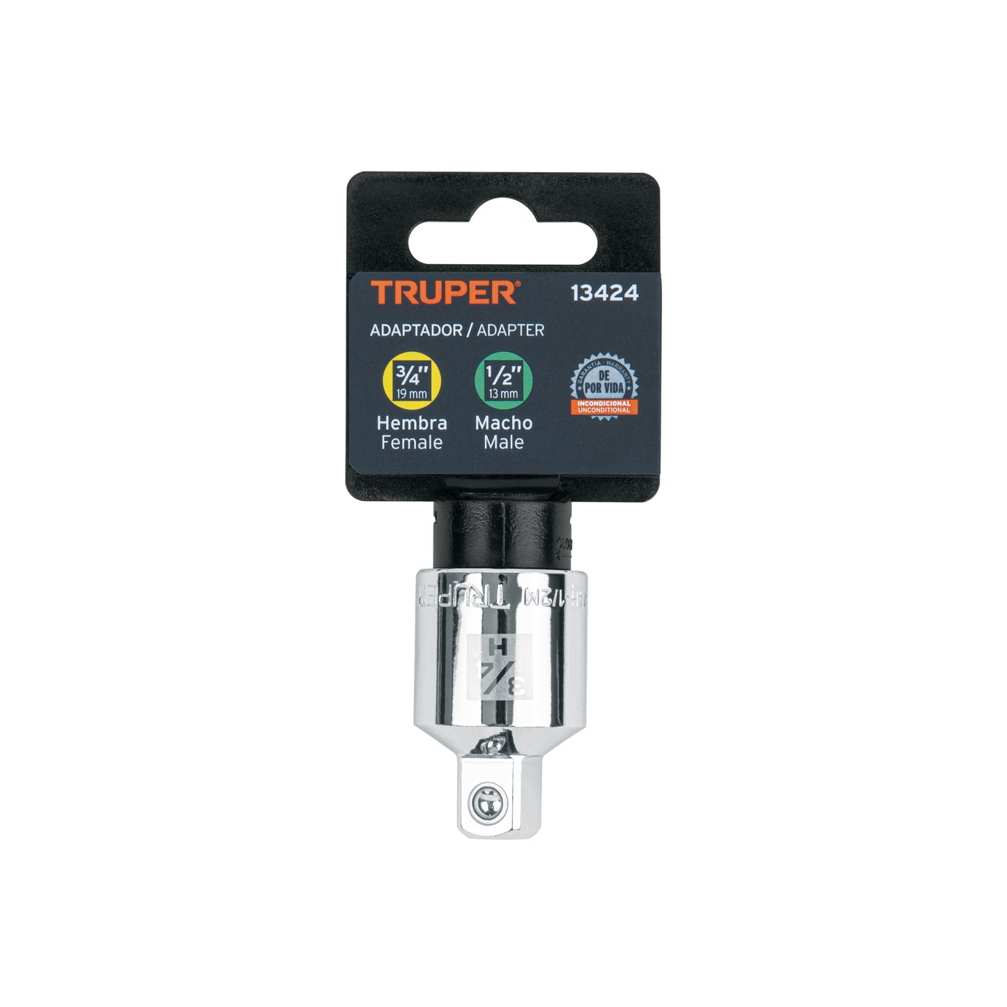 Adaptador matraca 3/4 pulg a 1/2 pulg
