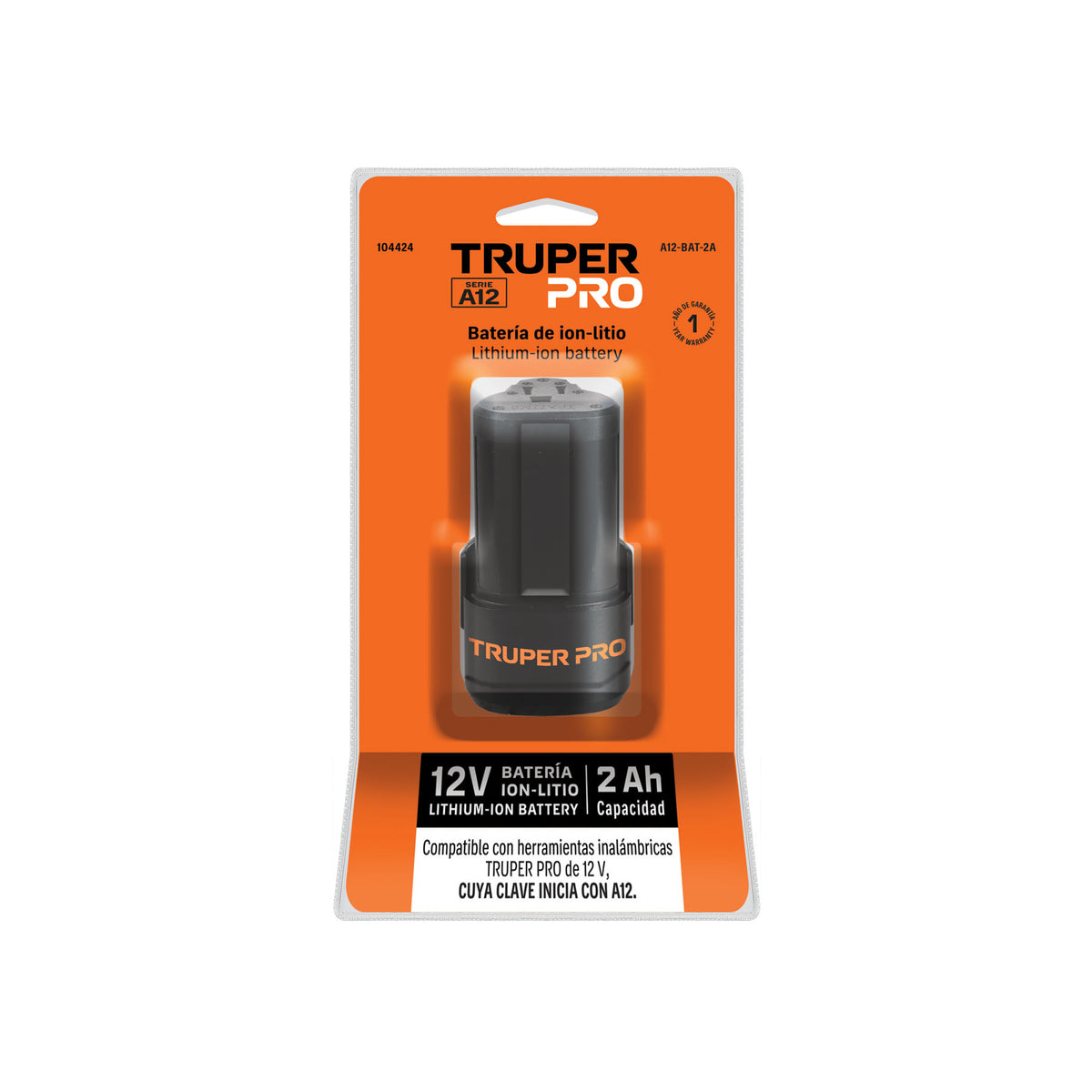 Batería ion litio, 12 V, 2 Ah, TRUPER PRO · vista 4
