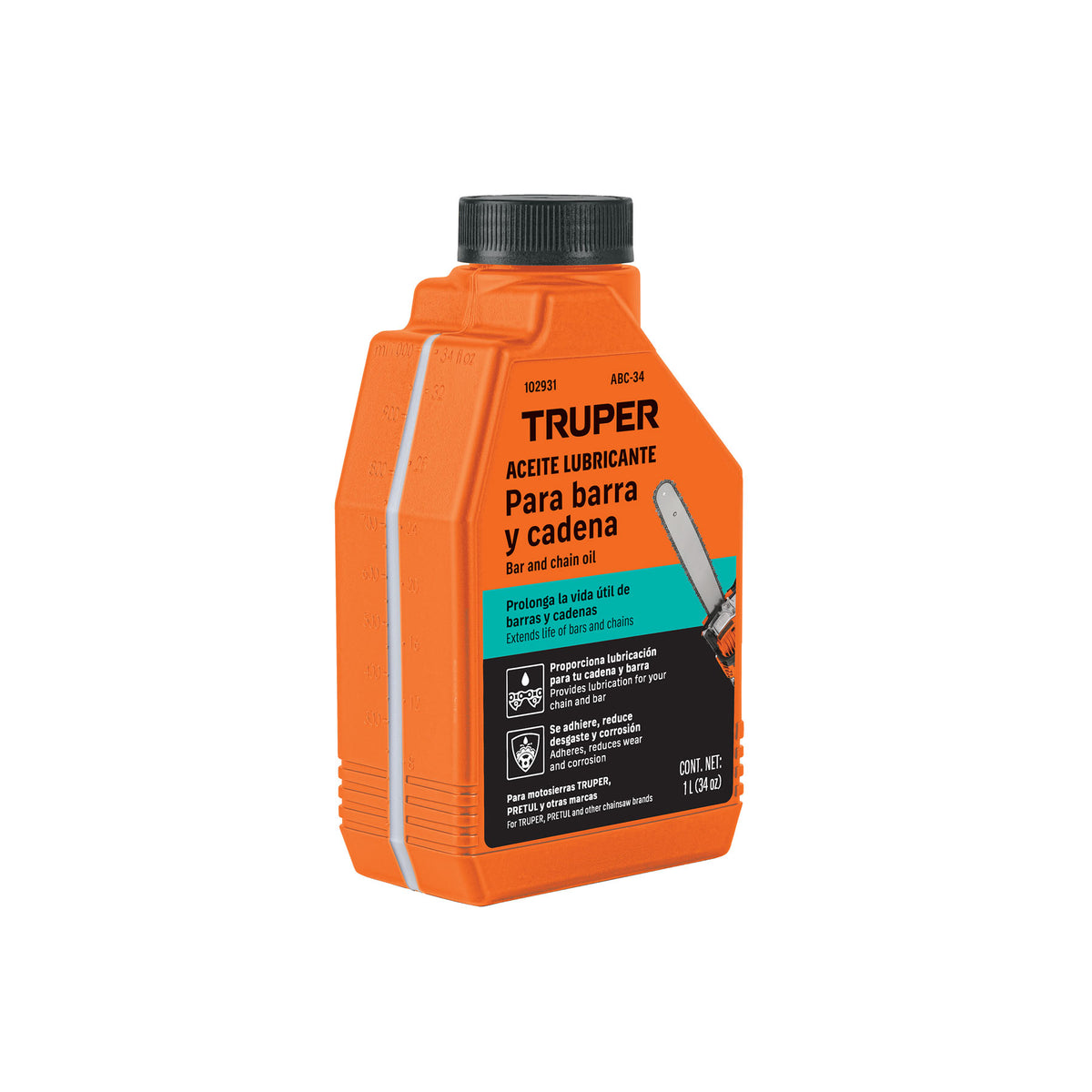 Aceite lubricante para barra y cadena de motosierra