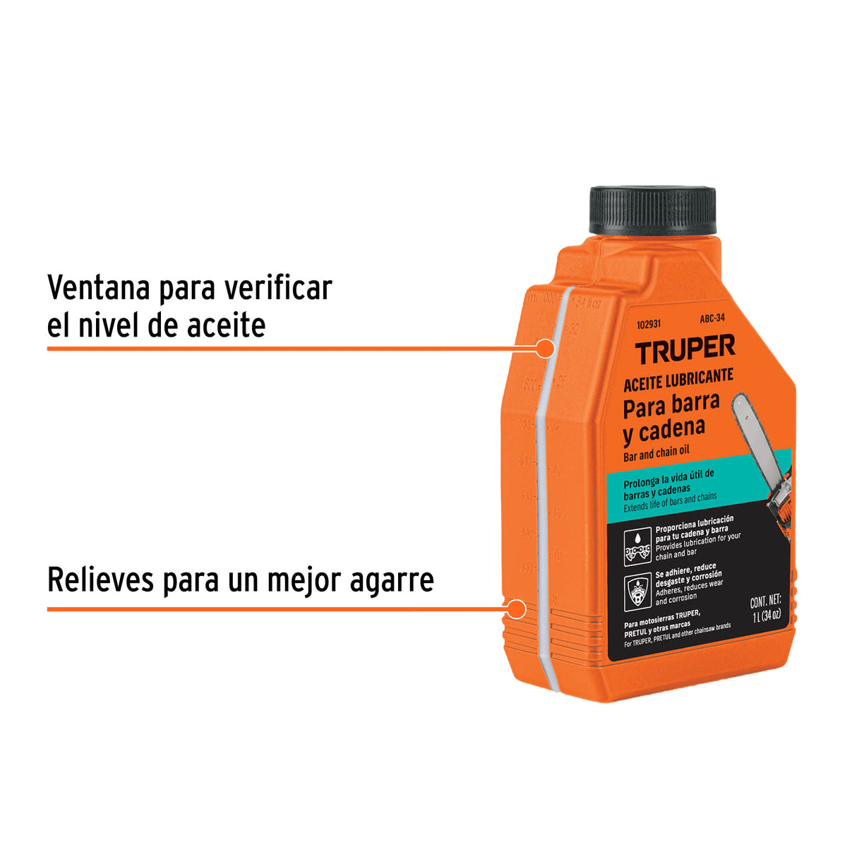 Aceite lubricante para barra y cadena de motosierra · vista 2