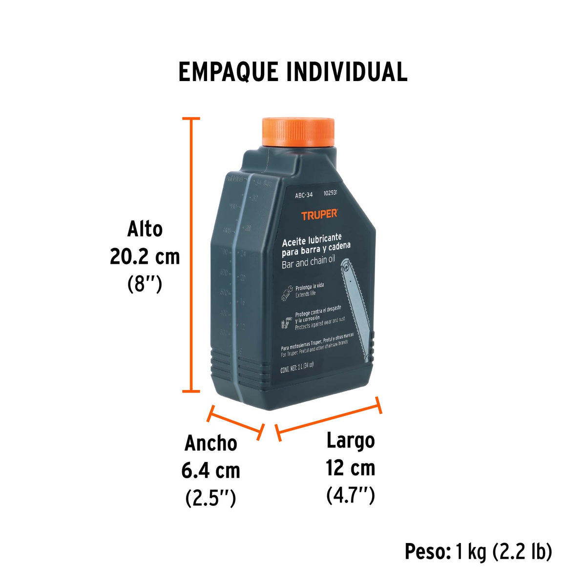 Aceite lubricante para barra y cadena de motosierra · vista 3