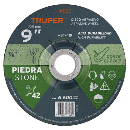 Disco de corte para piedra de 9 pulgadas con espesor de 3.2 mm