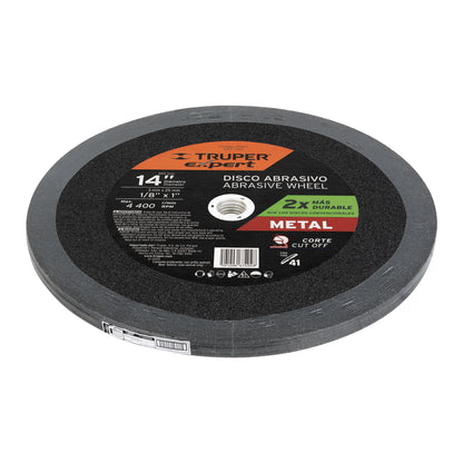 Disco tipo 41 de 14" para corte de metal con espesor 3.4 mm