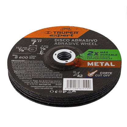 Disco de corte para metal de 7 pulgadas con espesor de 3 mm