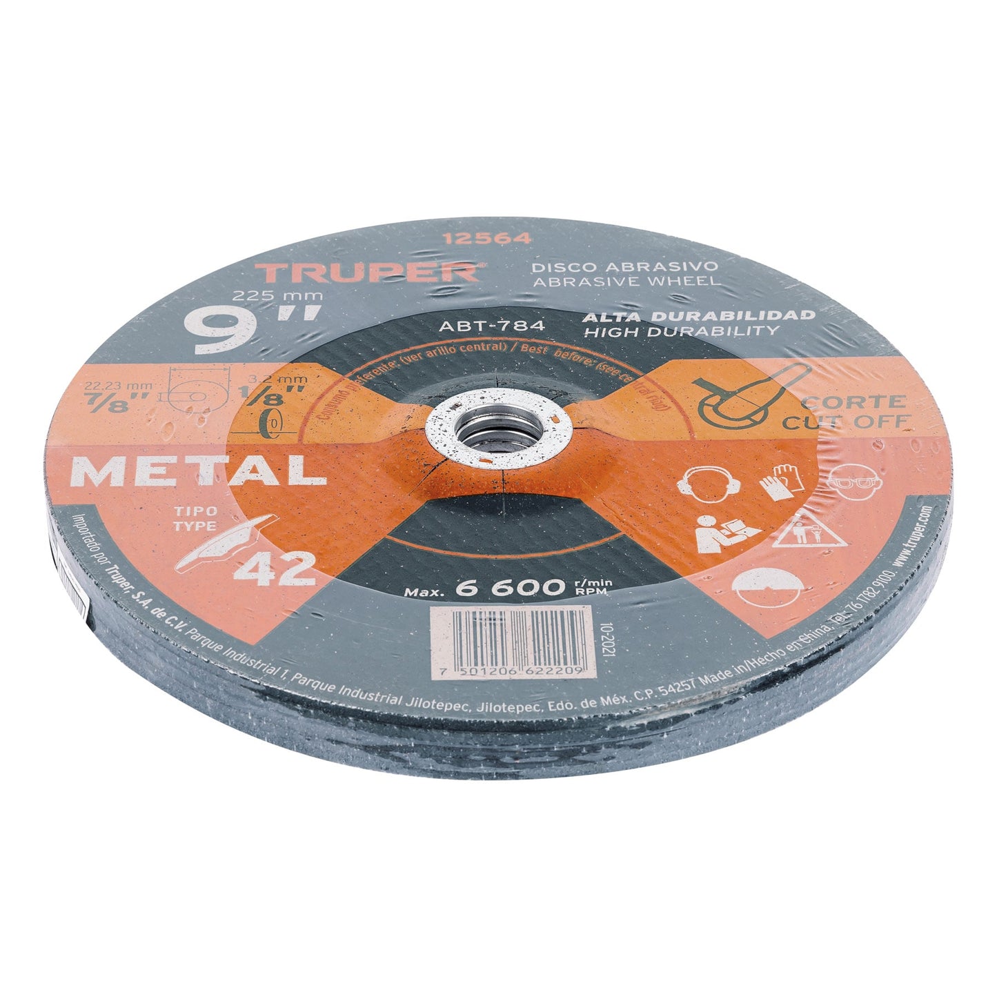 Disco de corte para metal de 9 pulgadas con espesor de 3.2 mm