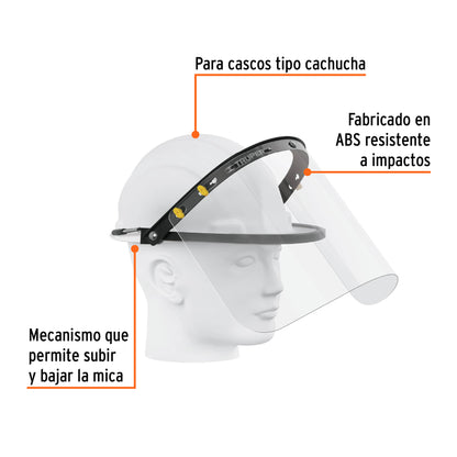 Adaptador para Careta Facial en Casco de Seguridad