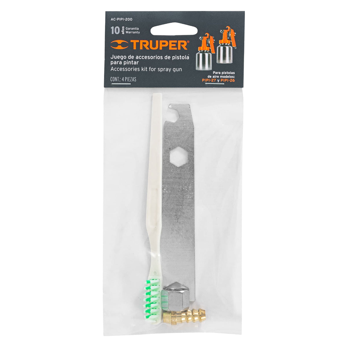 Accesorios (llave, cepillo, tuerca y espiga) p/PIPI-26 y 27 · vista 3