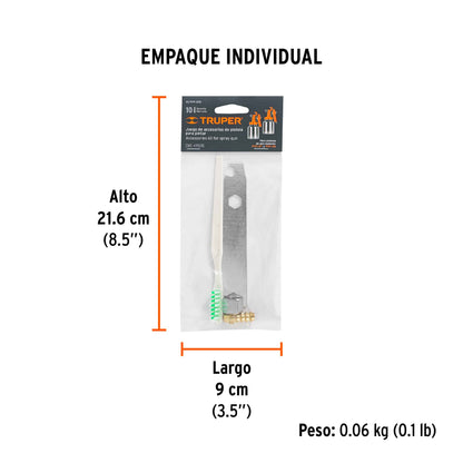 Accesorios (llave, cepillo, tuerca y espiga) p/PIPI-26 y 27 · vista 4