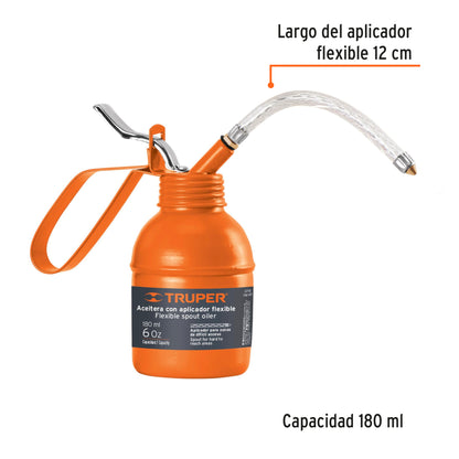 Aceitera de 180 ml con aplicador flexible