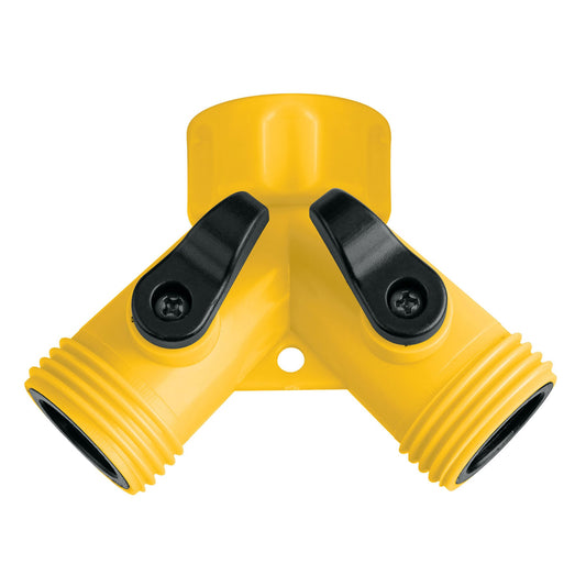 Conector en “Y” plástico de 3/4" para manguera