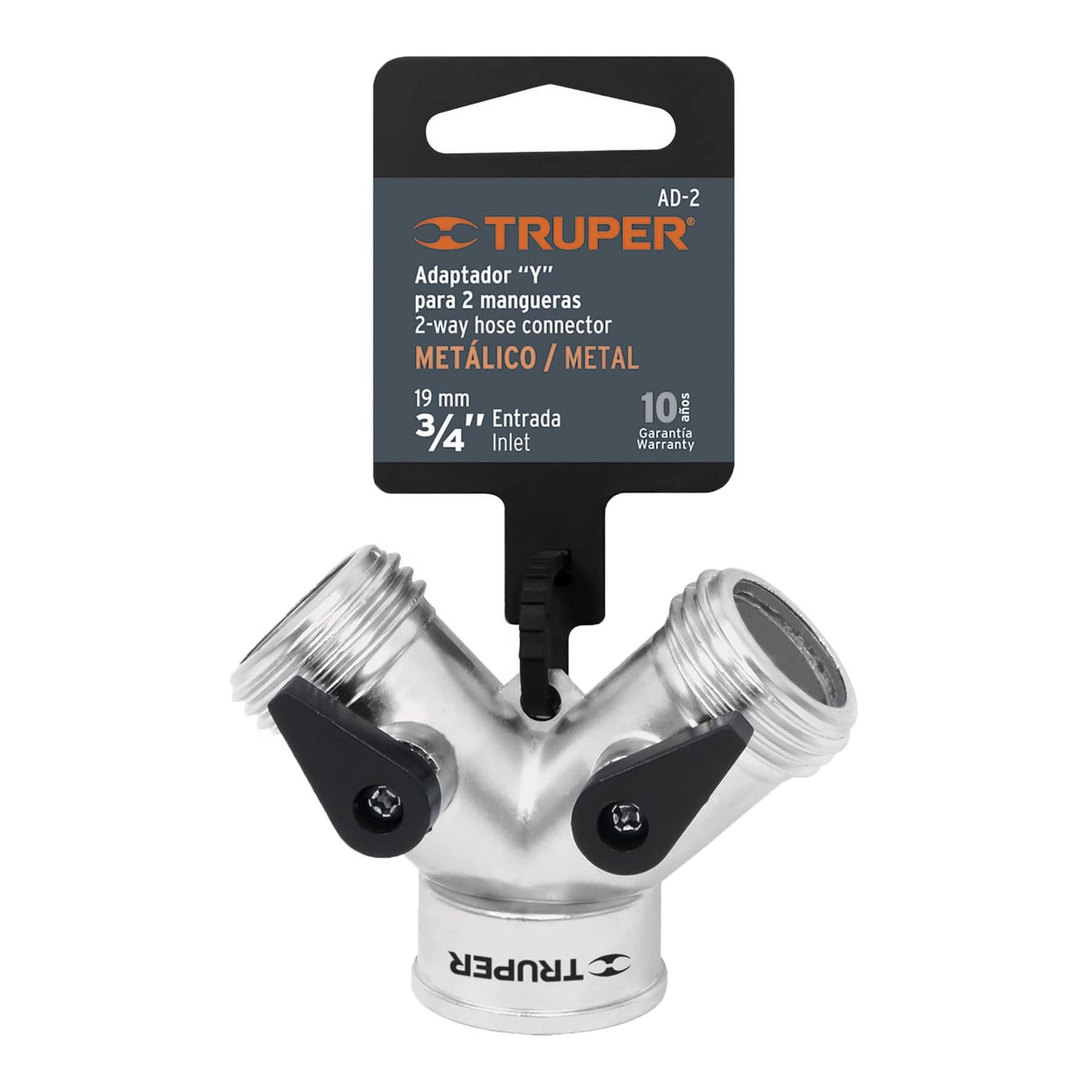 Conector pulg.Ypulg. 3/4pulg. metálico para manguera