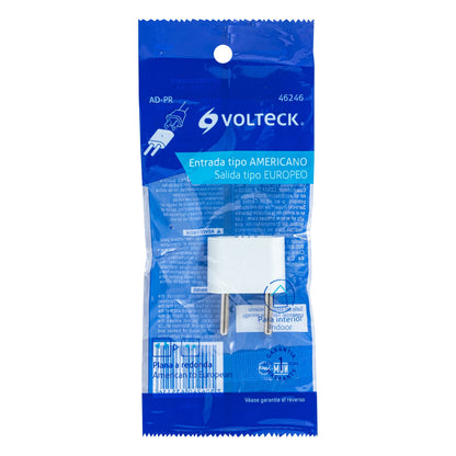 Adaptador de barra plana a redonda con entrada americana y salida europea