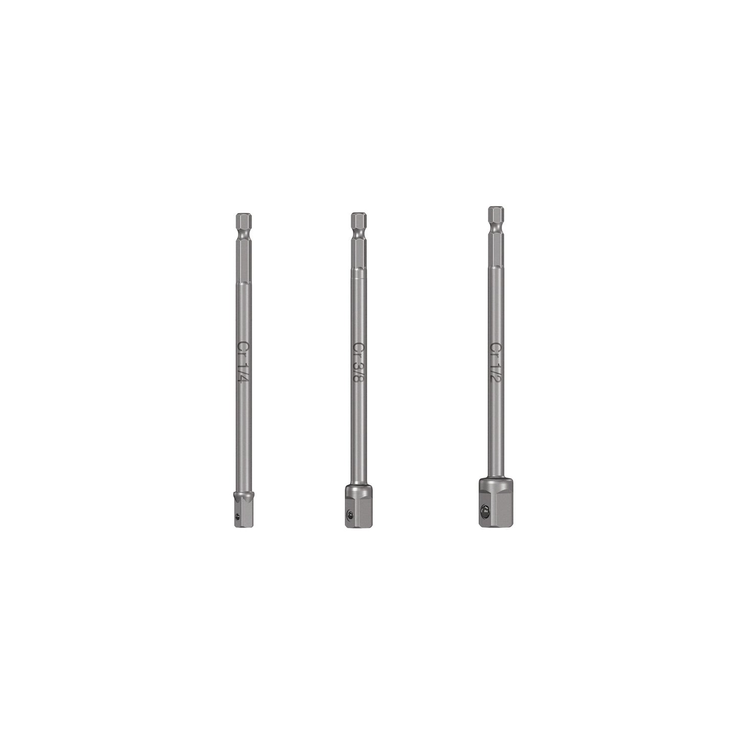 Juego de 3 Adaptadores Largos para Dados de Taladro