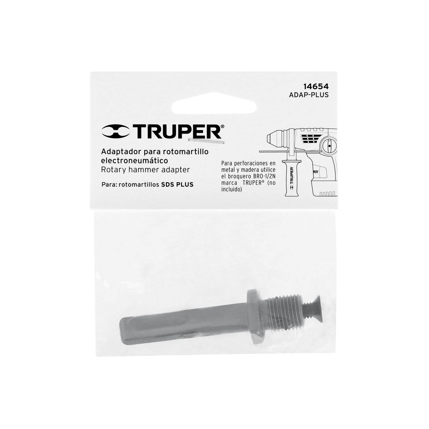 Adaptador SDS Plus para broquero de 1/2 pulg - SKU 14654