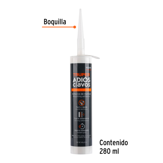Adhesivo de montaje Adiós clavos 420 g
