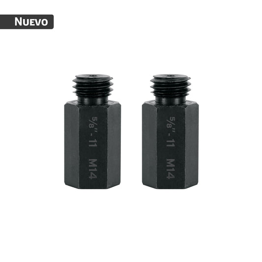 Juego 2 adaptadores para borlas doble cara, 5/8"-11
